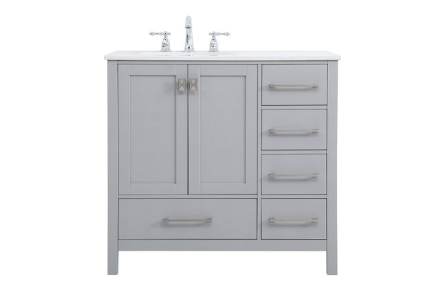 VF18836GR 36" Single Bathroom Vanity in Gray