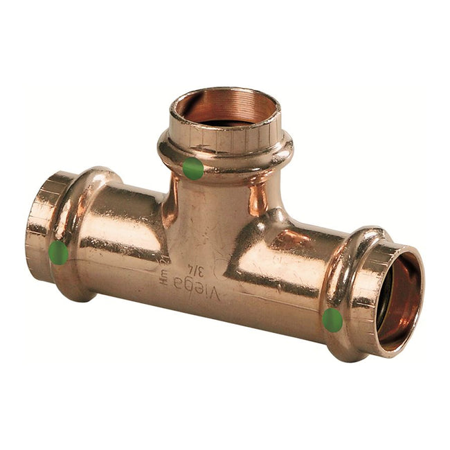 94757 - ProPress Zero Lead Copper Tee with 1-1/4" by 1-1/4" by 1/2" P x P x P