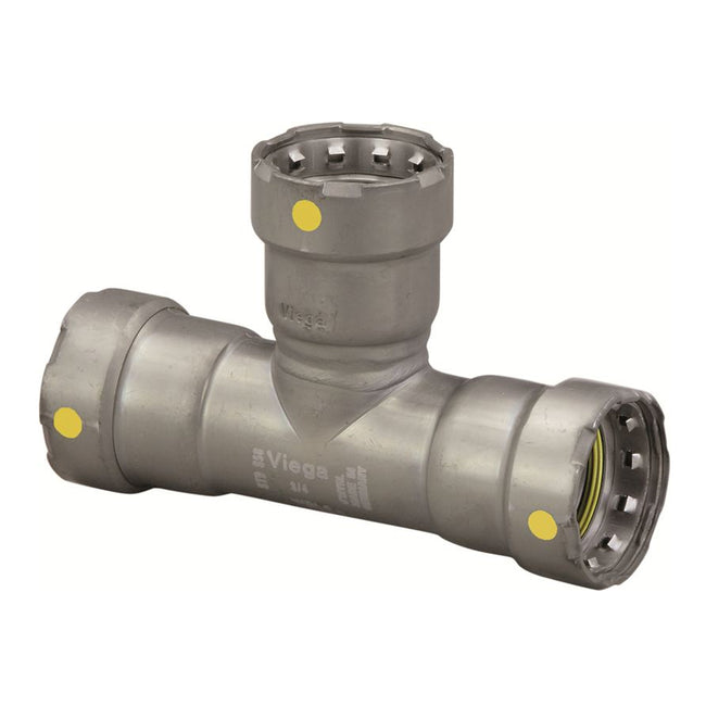 25401 - MegaPressG Carbon Steel Tee, Press x Press x Press Connection Type, 2" x 2" x 1-1/2" Tube