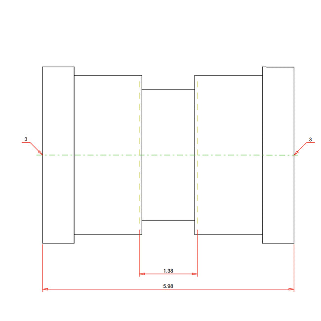 28775 - 3" MegaPressG Coupling with Stop