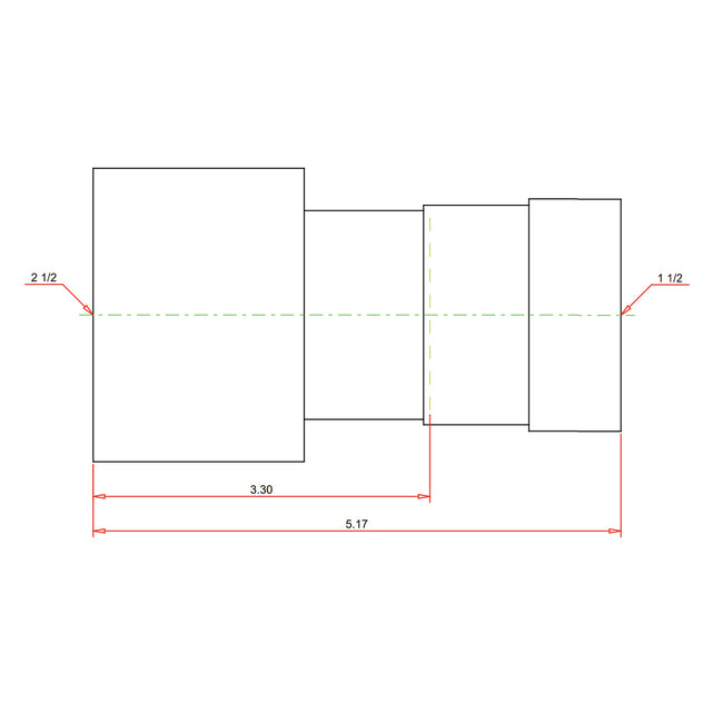 28810 - MegaPressG Reducer Coupling - 2-1/2" x 1-1/2"