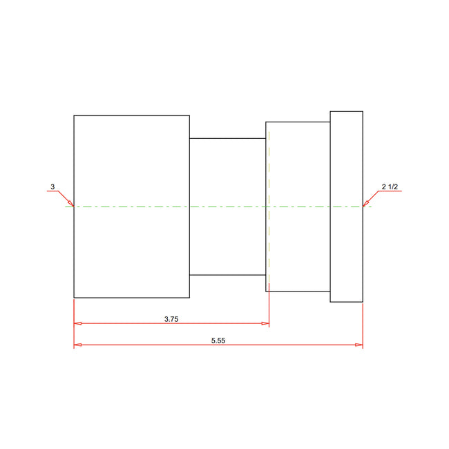 28835 - MegaPressG Reducer Coupling - 3" x 2-1/2"