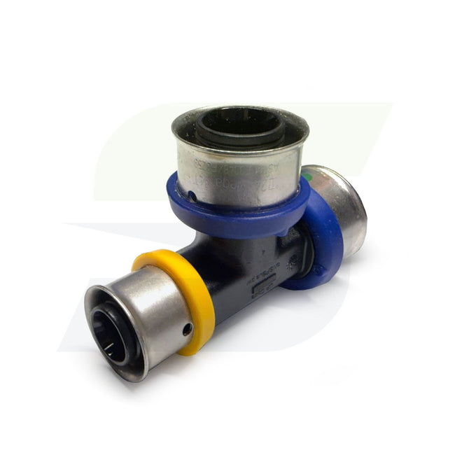 49434 - V5618 Polymer PEX Tee, 3/4" x 1/2" x 3/4"