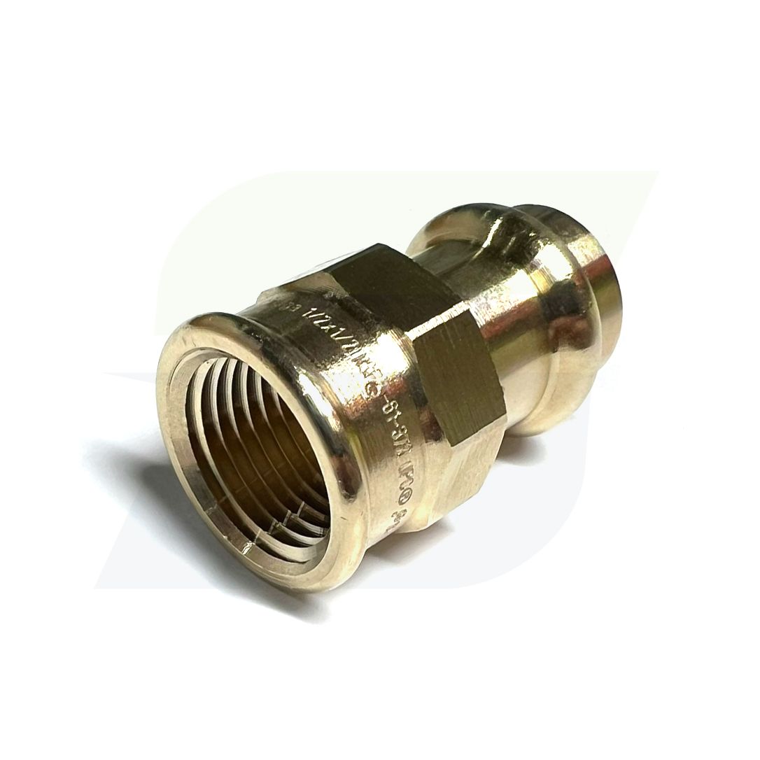 79300 - ProPress Zero Lead Bronze Adapter with Female 1/2" P x 1/2" Female NPT
