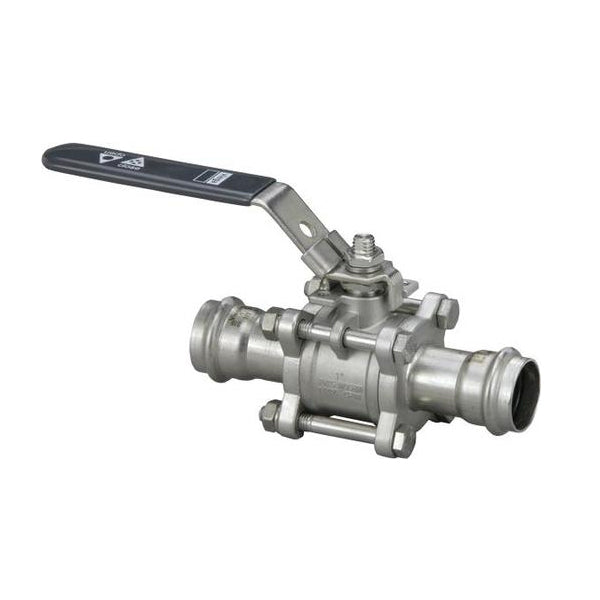 85134 - 1" ProPress 316 Stainless Steel 3-Piece Ball Valve