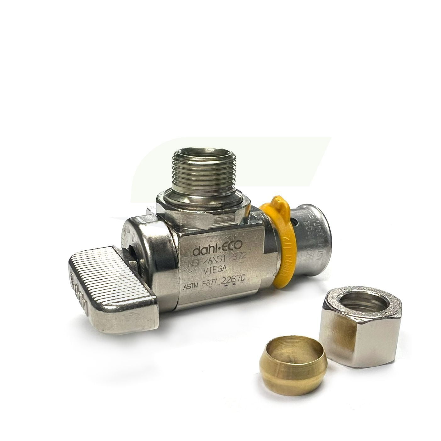 93511 - 1/2" PureFlow Press x 1/4" Compression - Zero Lead