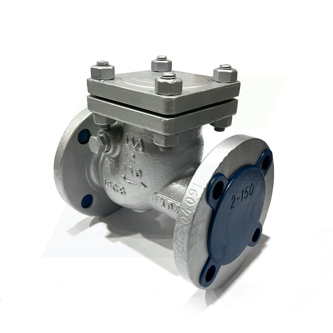 2" Cast Carbon Steel Flanged Swing Check Valve - 150# - Raised Face