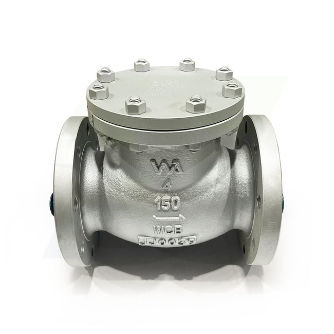 6" Cast Carbon Steel Flanged Swing Check Valve - 150# - Raised Face