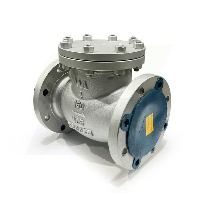 4" Cast Carbon Steel Flanged Swing Check Valve - 150# - Raised Face