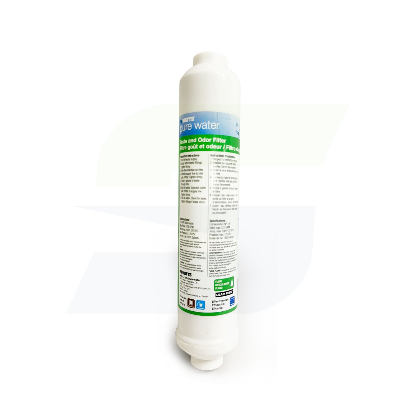 7100454 - 10" GAC In-Line Filter - 1/4" FNPT - PWILGAC10