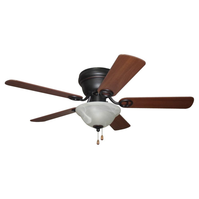 WC42ORB5C1 - Wyman 42" 5 Blade Ceiling Fan with Light Kit - Pull Chain - Oil Rubbed Bronze