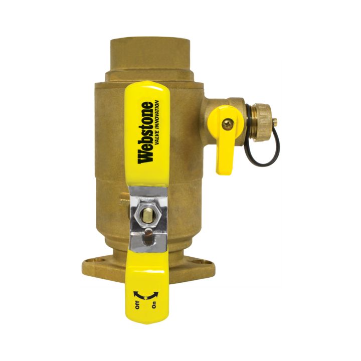 H-50417HV - 2" High Velocity Isolator Uni-Flange Ball Valve with Drain - SWT x Flange