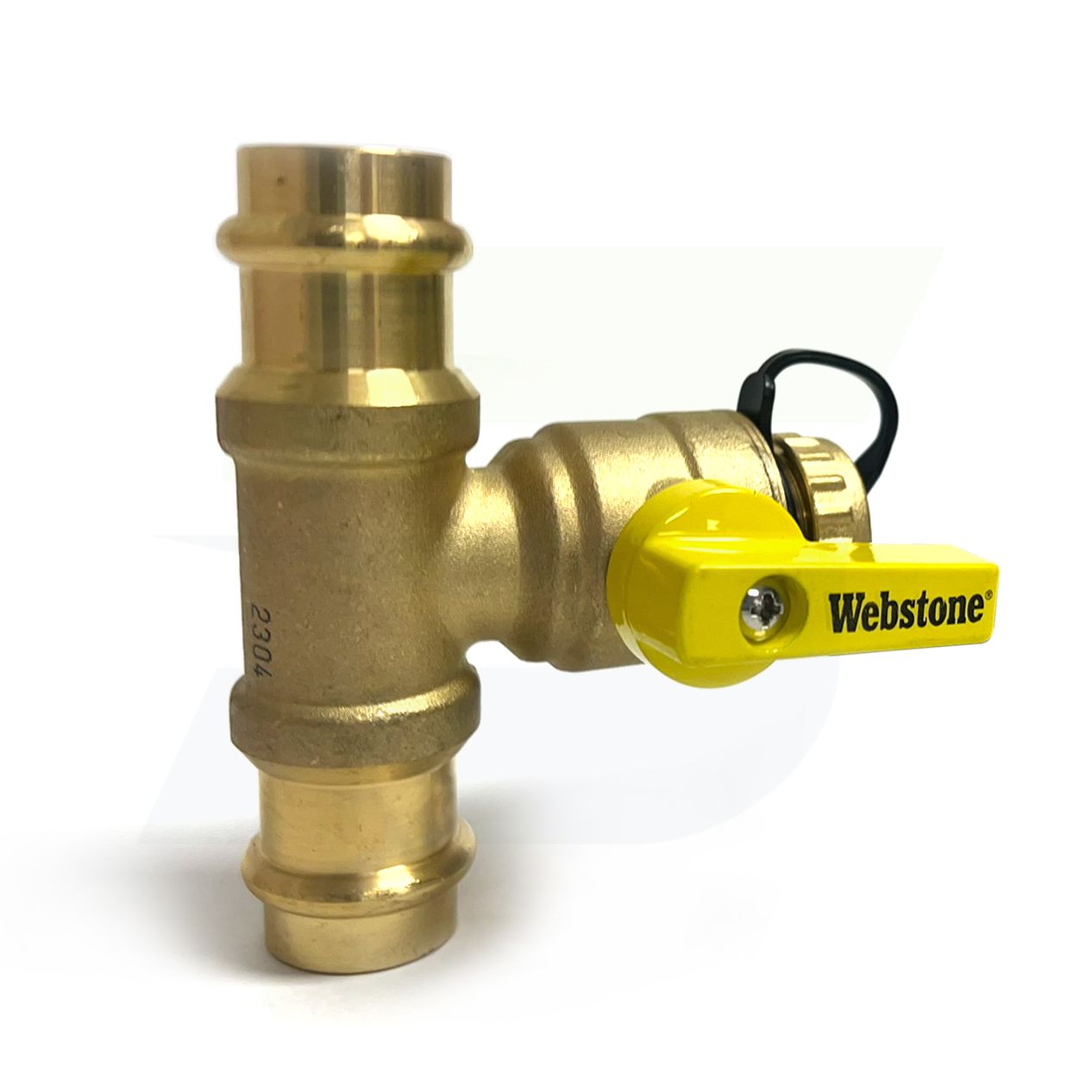 80672W  - 1/2" Pro-Pal Press T-Drain Ball Valve w/Hi-Flow Hose Drain (Lead Free)