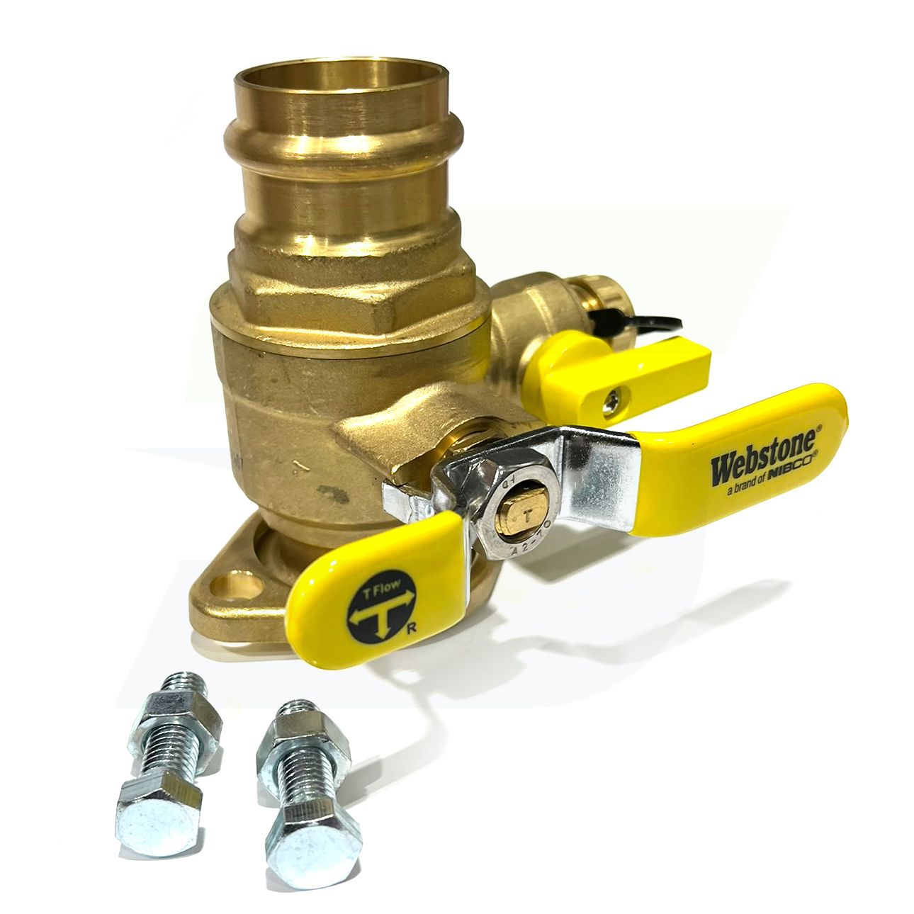 H-81416HV - 1-1/2" Press x Flange Isolator w/ Drain & Rotating Flange