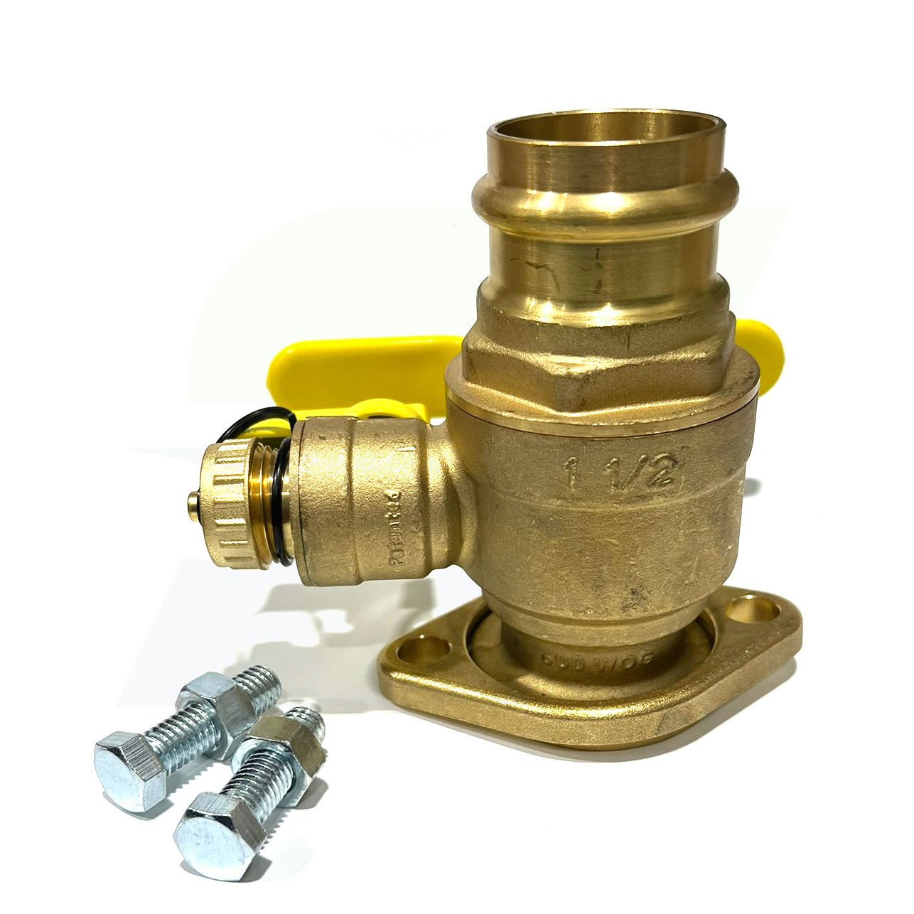 H-81416HV - 1-1/2" Press x Flange Isolator w/ Drain & Rotating Flange