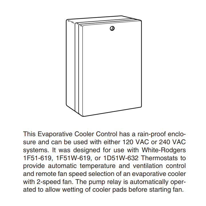 21D28-6 - Evaporative Cooling Thermostat & Control Box