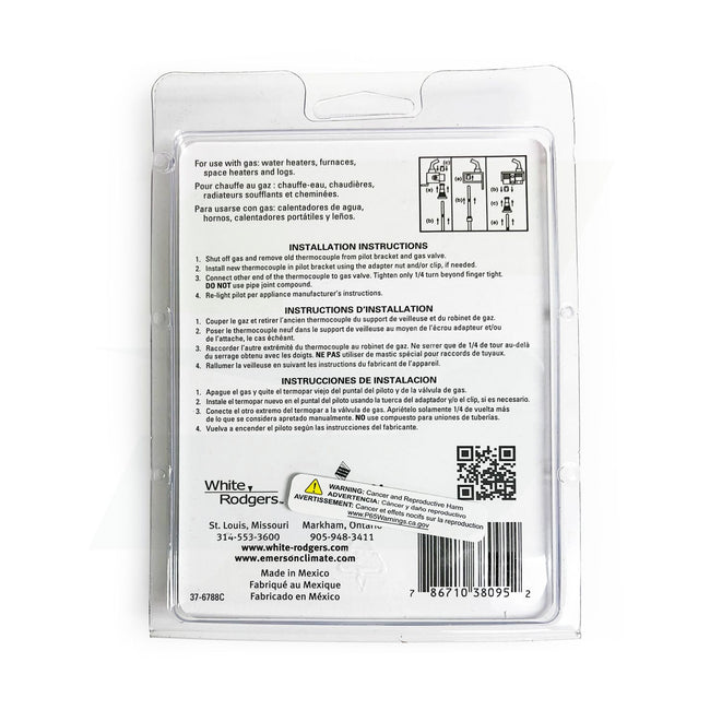 H06E-24 - Universal Replacement Thermocouple - 24"