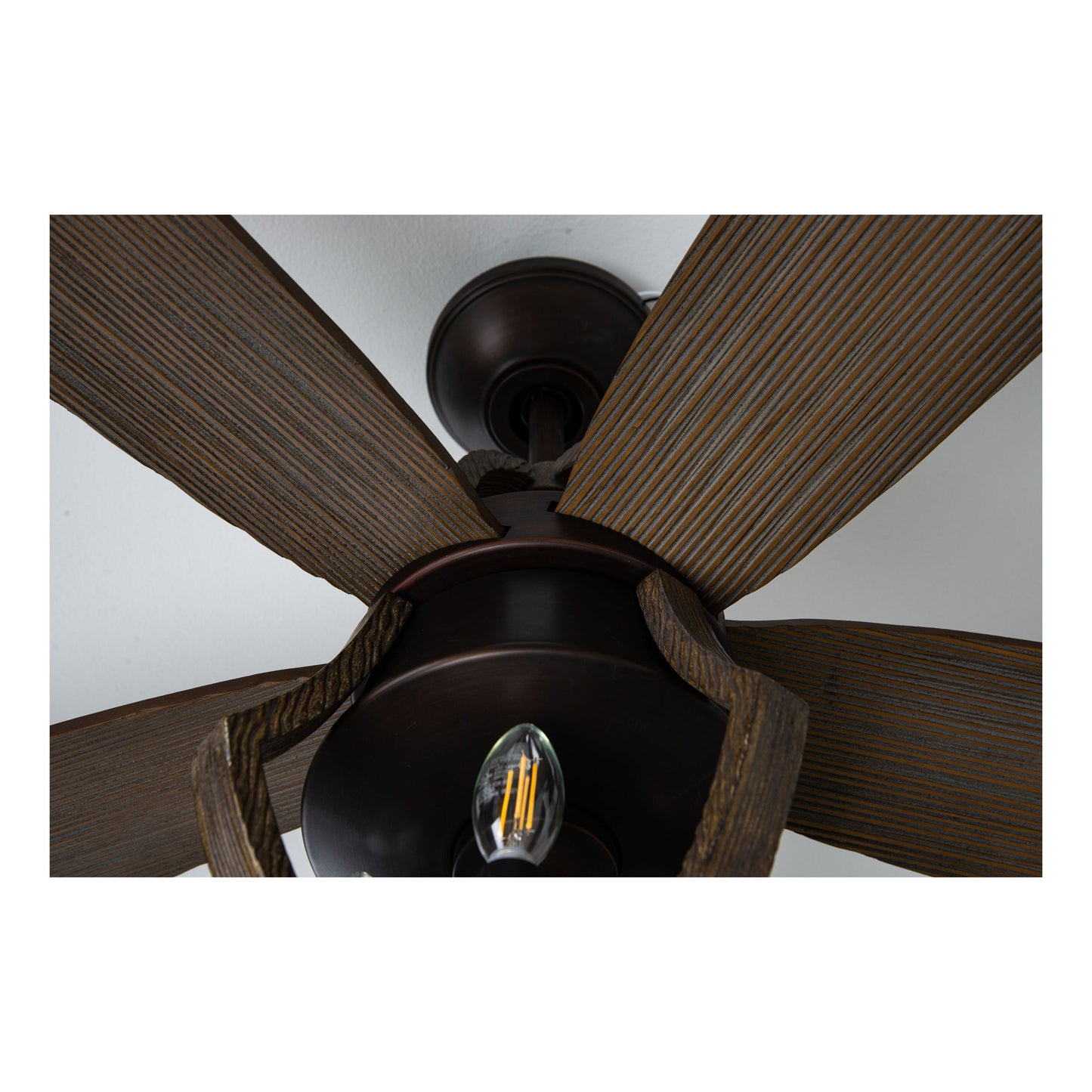 WIN56ABZWP5 - Winton 56" 5 Blade Ceiling Fan with Light Kit - Remote & Wall Control - Aged Bronze Br