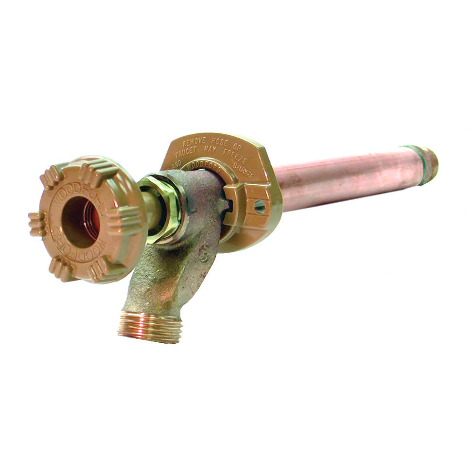 Model 14 - 1/2" or 3/4" Copper Sweat Freezeless Wall Faucet - 8" Wall Thickness