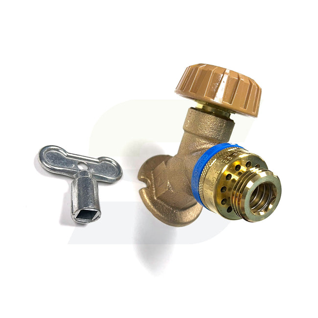 24P3/4-BR - 3/4" FPT Model 24 Mild Climate Anti-Siphon Wall Faucet - Brass