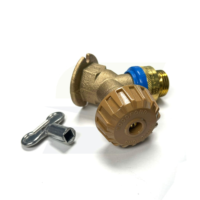 24P3/4-BR - 3/4" FPT Model 24 Mild Climate Anti-Siphon Wall Faucet - Brass