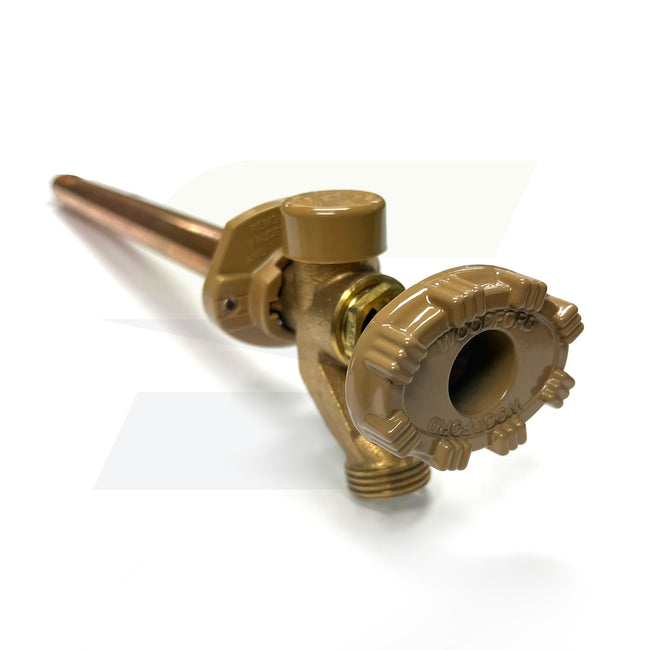 Model 19 1/2" Rehau Tube Fitting Inlet Anti-Siphon Wall Faucet with Metal Handle for 8" Wall Thickne