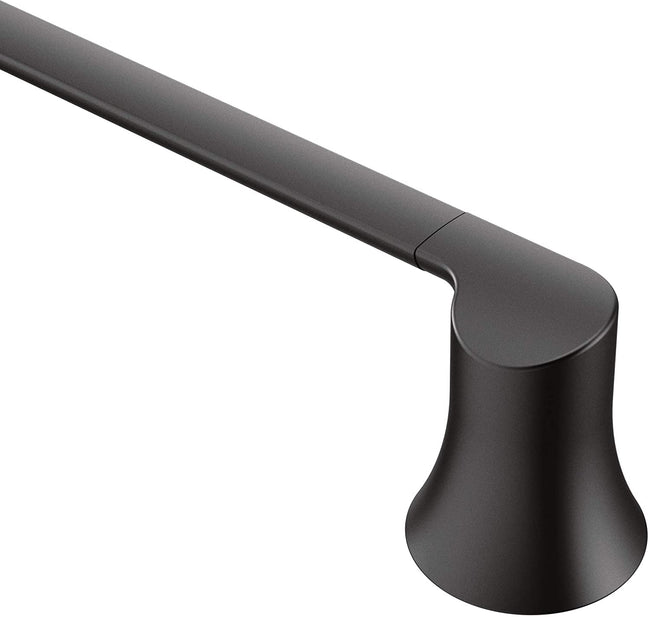 Moen YB0224BL - Doux 24" Single Towel Bar in Matte Black