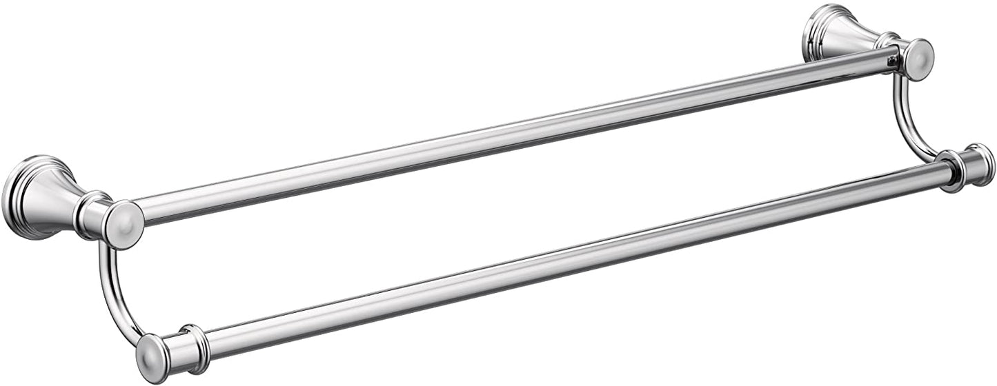 Moen YB6422CH - 24" Bathroom Double Towel Bar in Chrome