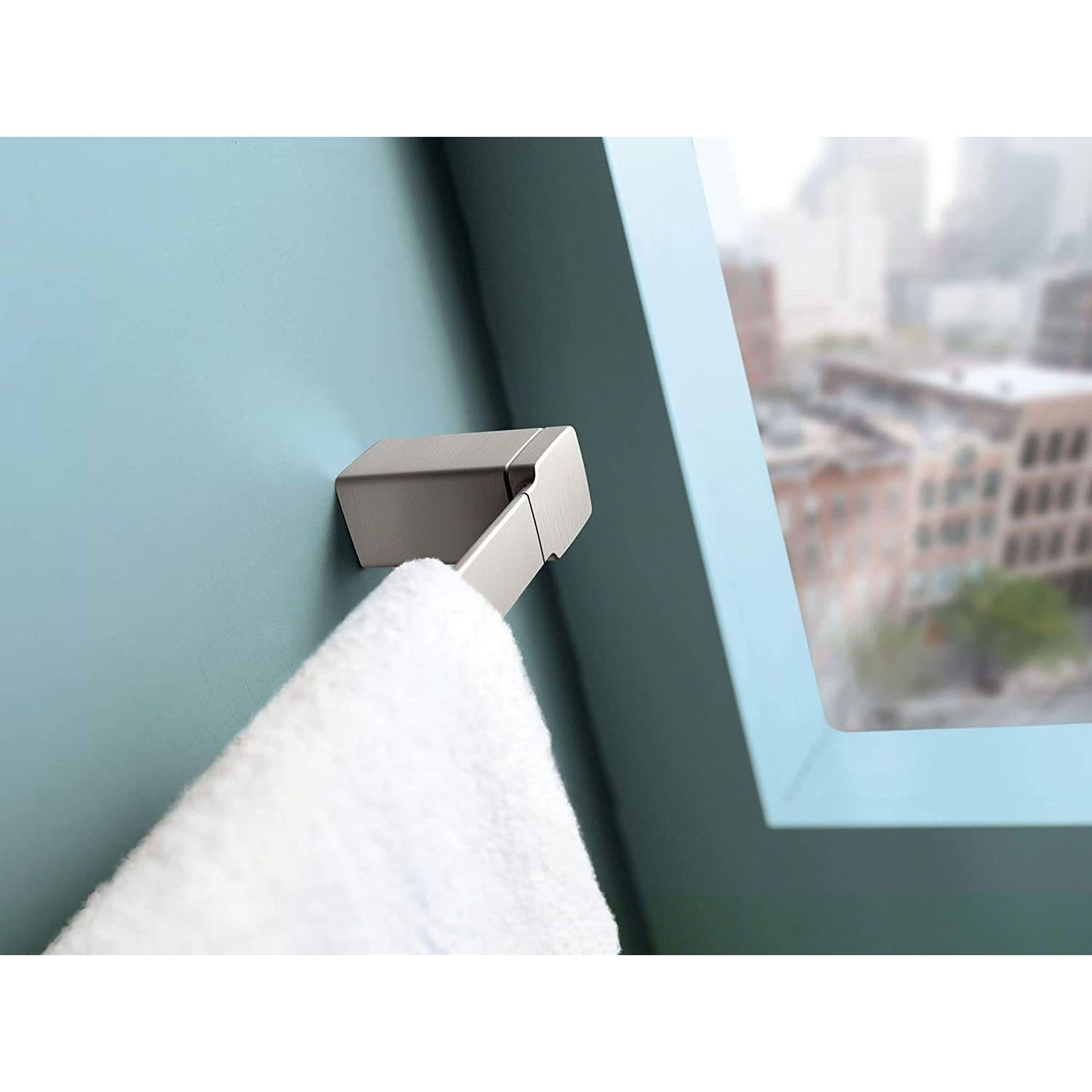 YB8824BN - 24" 90 Degree Towel Bar - Brushed Nickel