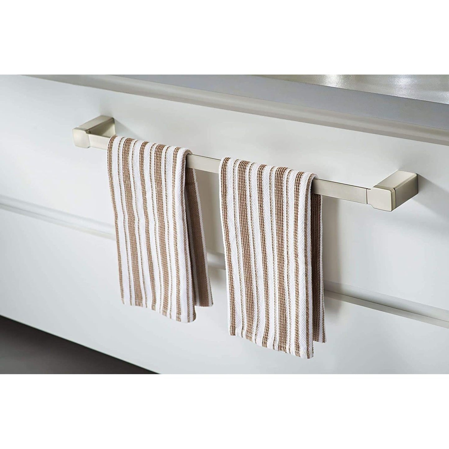 YB8824BN - 24" 90 Degree Towel Bar - Brushed Nickel