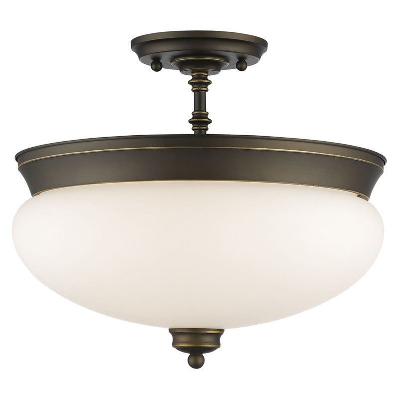 Z-Lite 721SF - Amon 3 Light 15" Flush Mount