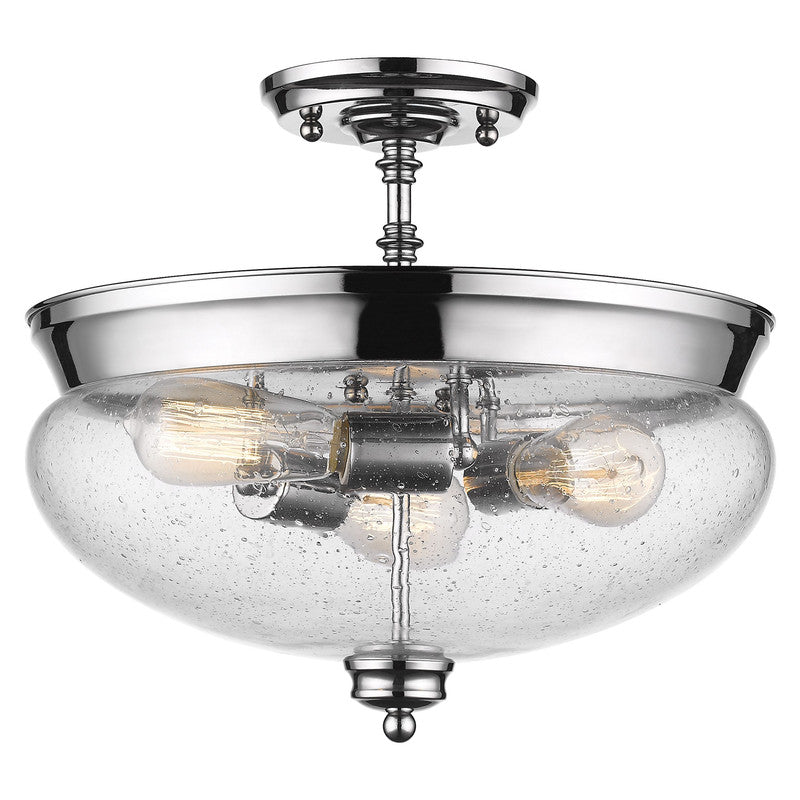 Z-Lite 721SF - Amon 3 Light 15" Flush Mount