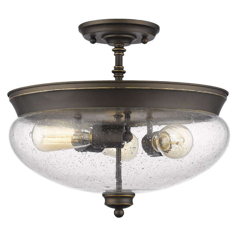 Z-Lite 721SF - Amon 3 Light 15" Flush Mount