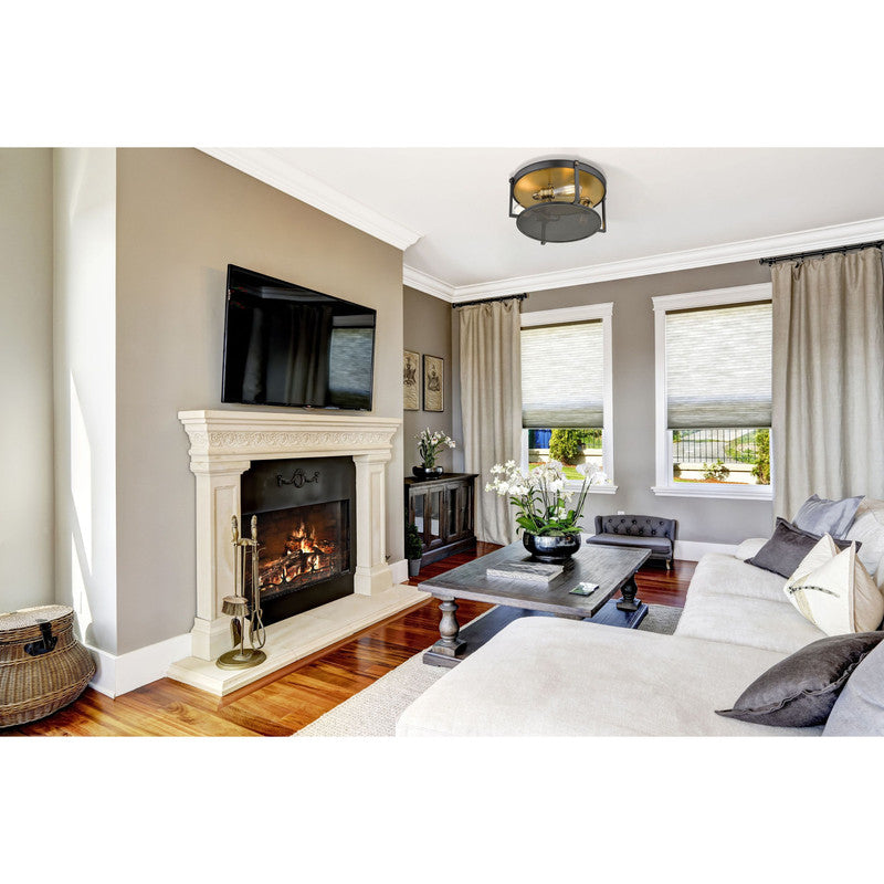 Z-Lite 723F15 - Halcyon 3 Light 16" Flush Mount