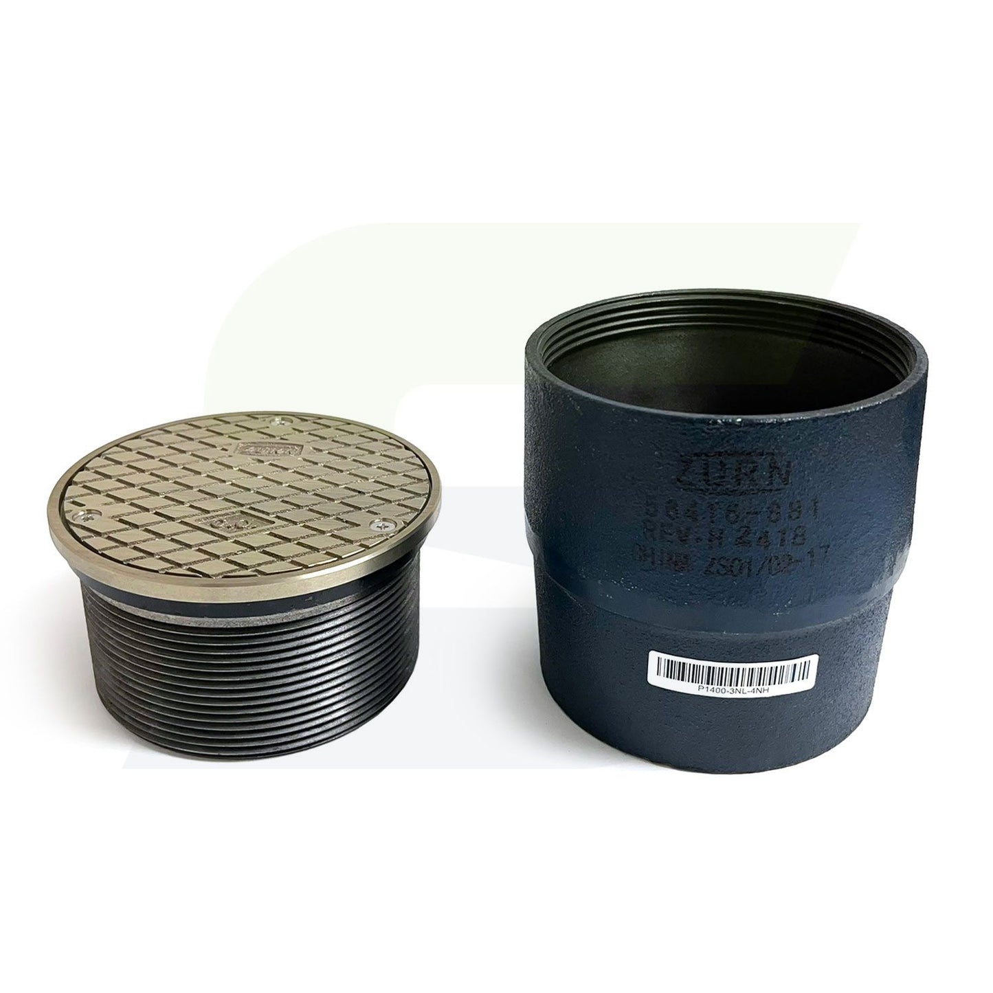 ZN1400-4NH - 4" Level-Trol Extra Heavy Duty Floor Cleanout - Nickel Bronze