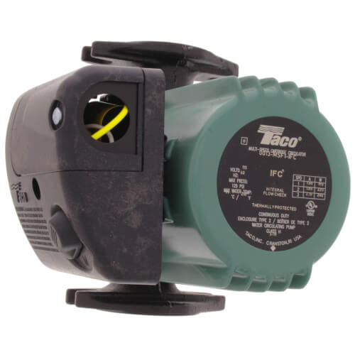 Taco 0013-MSF1-IFC - 3-Speed Cartridge Circulator - Cast Iron, Flanged, Integral Flow Check, 1/6 HP