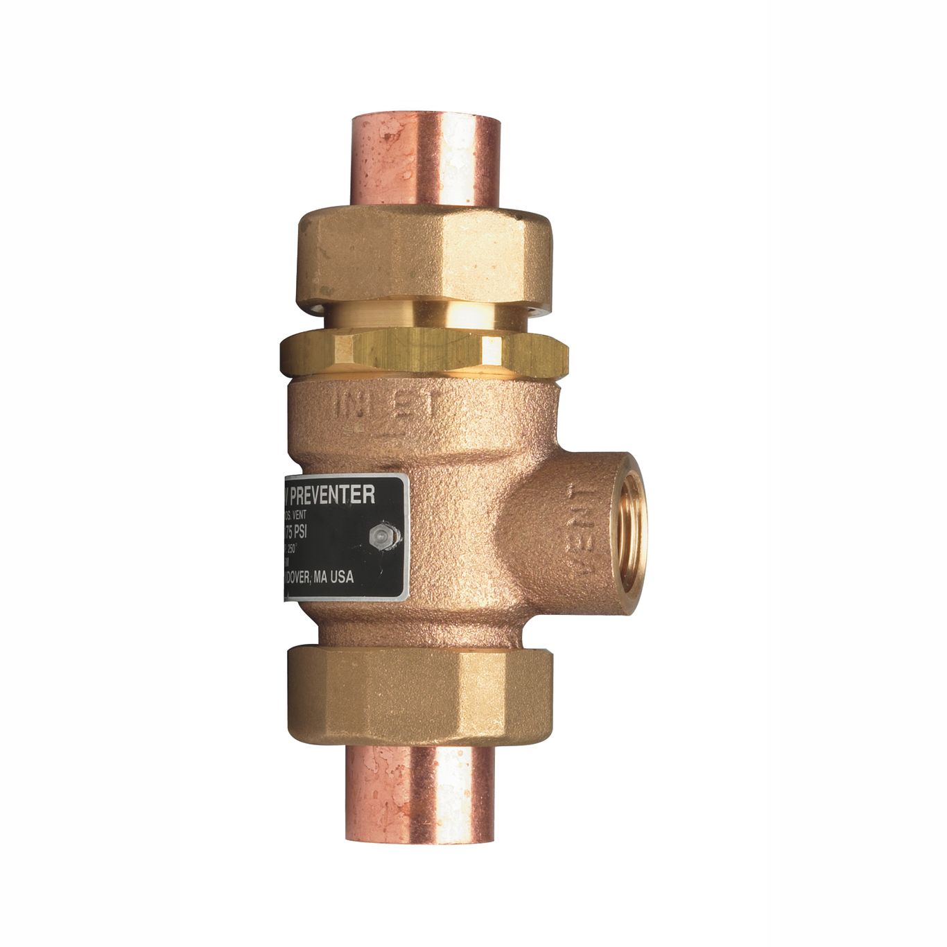 Watts 0061926 - 3/4 In Bronze Dual Check Valve Backflow Preventer with ...