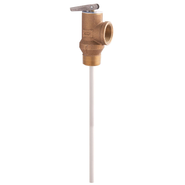 0066110 - 3/4" Brass Self Closing Temperature And Pressure Relief Valve, 150 psi, 210 degree