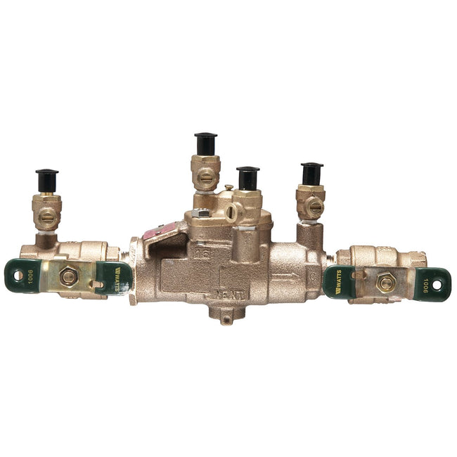 Watts 0063030 - 3/4 In Bronze Reduced Pressure Zone Assembly Backflow Preventer, Quarter Turn Shutof