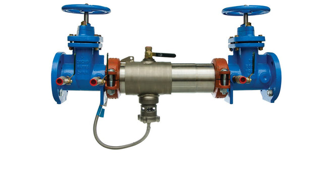 Watts 0111604 - 4 In SS Reduced Pressure Zone Assembly Backflow Preventer, NRS Shutoff Valves