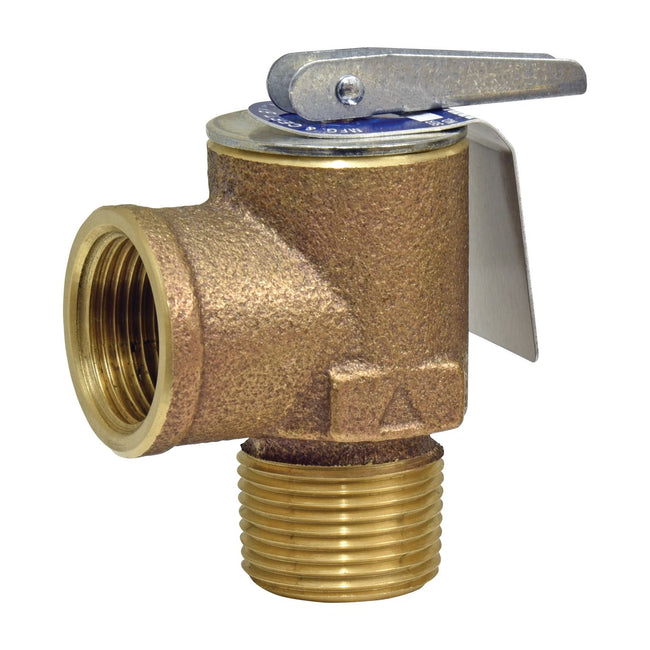 0342692 - 3/4" Bronze Boiler Pressure Relief Valve, Male Inlet, 30 psi