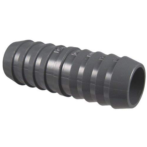 1429-005 - 1/2" Barbed PVC Schedule 40 Coupling, Insert x Insert