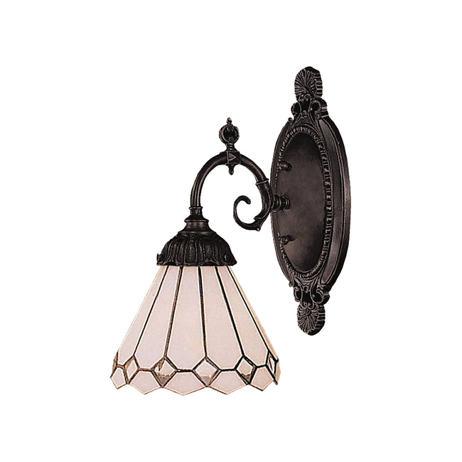 ELK Lighting 071-TB-04 - Mix-N-Match 5" Wide 1-Light Wall Lamp in Tiffany Bronze with Tiffany Style Glass