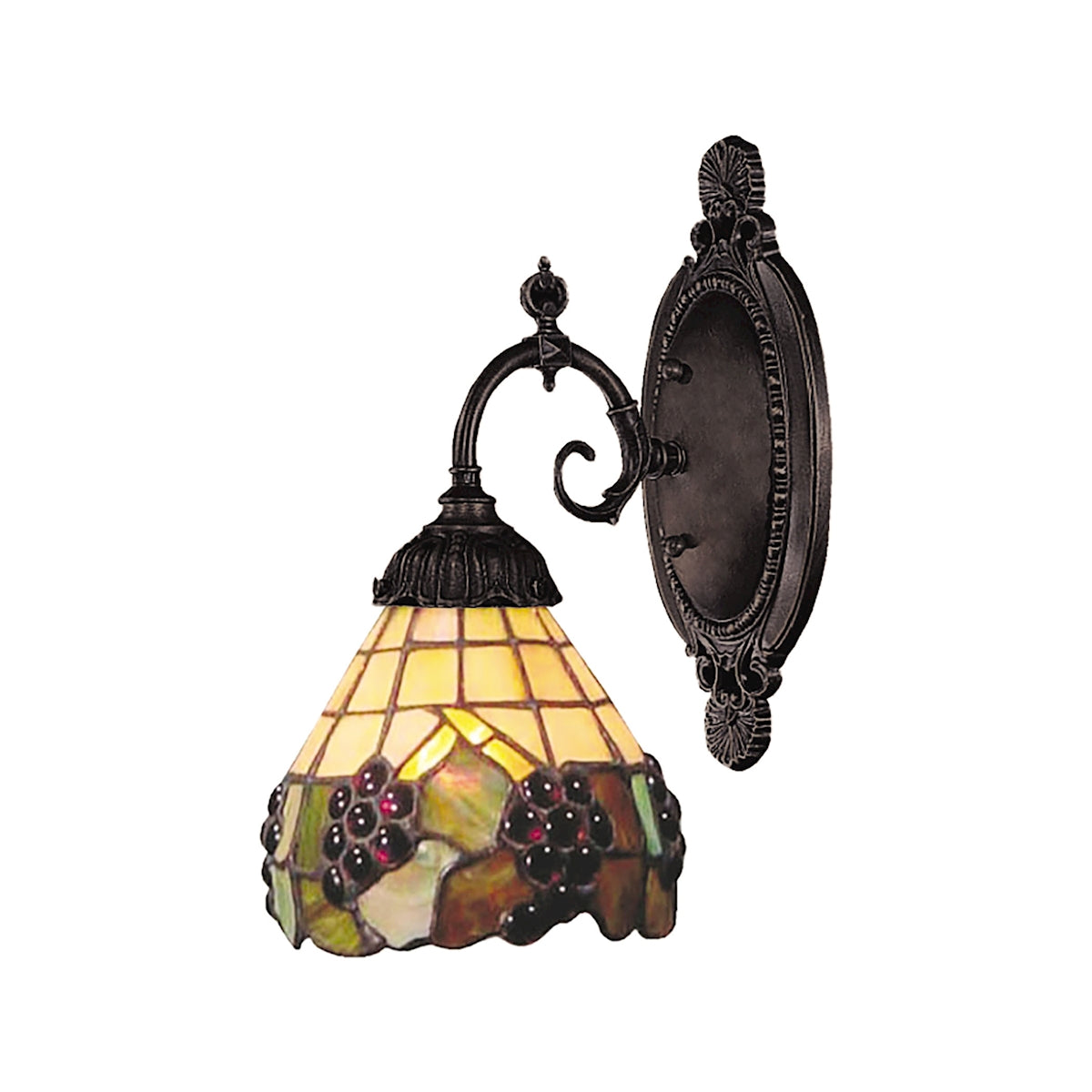ELK Lighting 071-TB-07 - Mix-N-Match 5" Wide 1-Light Wall Lamp in Tiffany Bronze with Tiffany Style