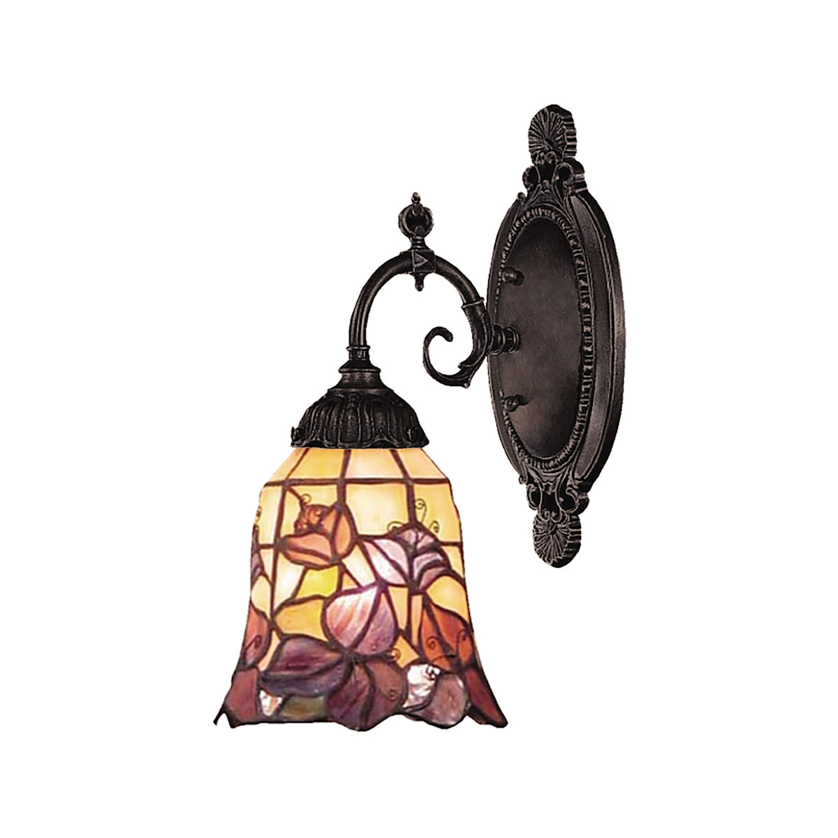 ELK Lighting 071-TB-17 - Mix-N-Match 5" Wide 1-Light Wall Lamp in Tiffany Bronze with Tiffany Style