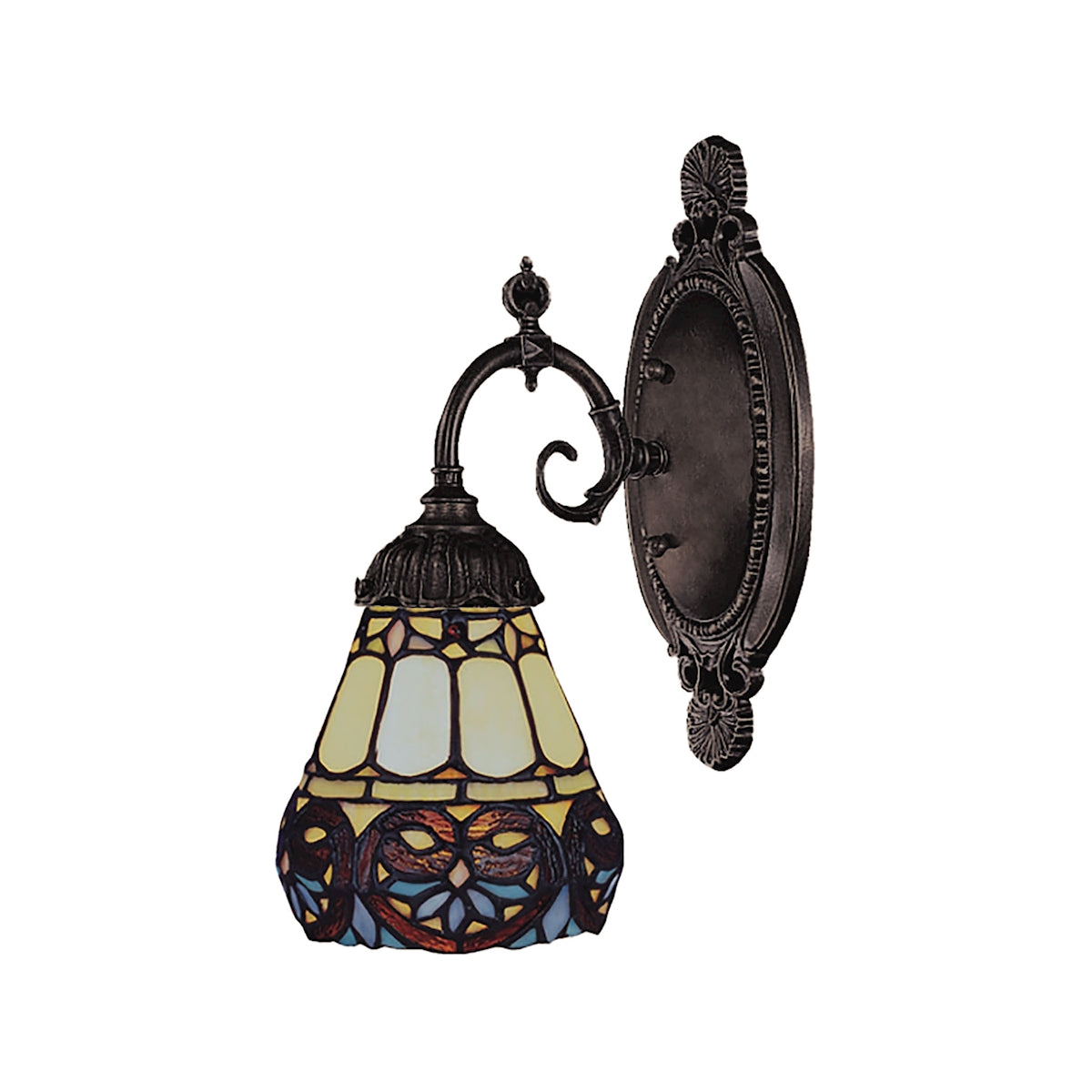 ELK Lighting 071-TB-21 - Mix-N-Match 5" Wide 1-Light Wall Lamp in Tiffany Bronze with Tiffany Style