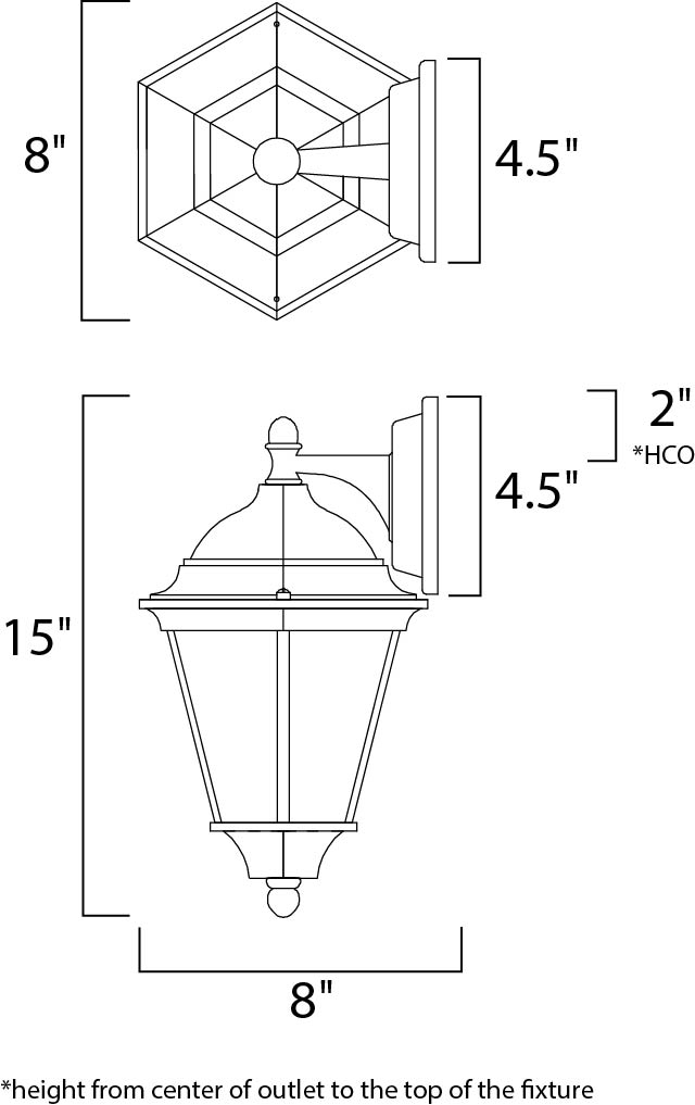 1000WT - Westlake 15" Outdoor Wall Sconce - White