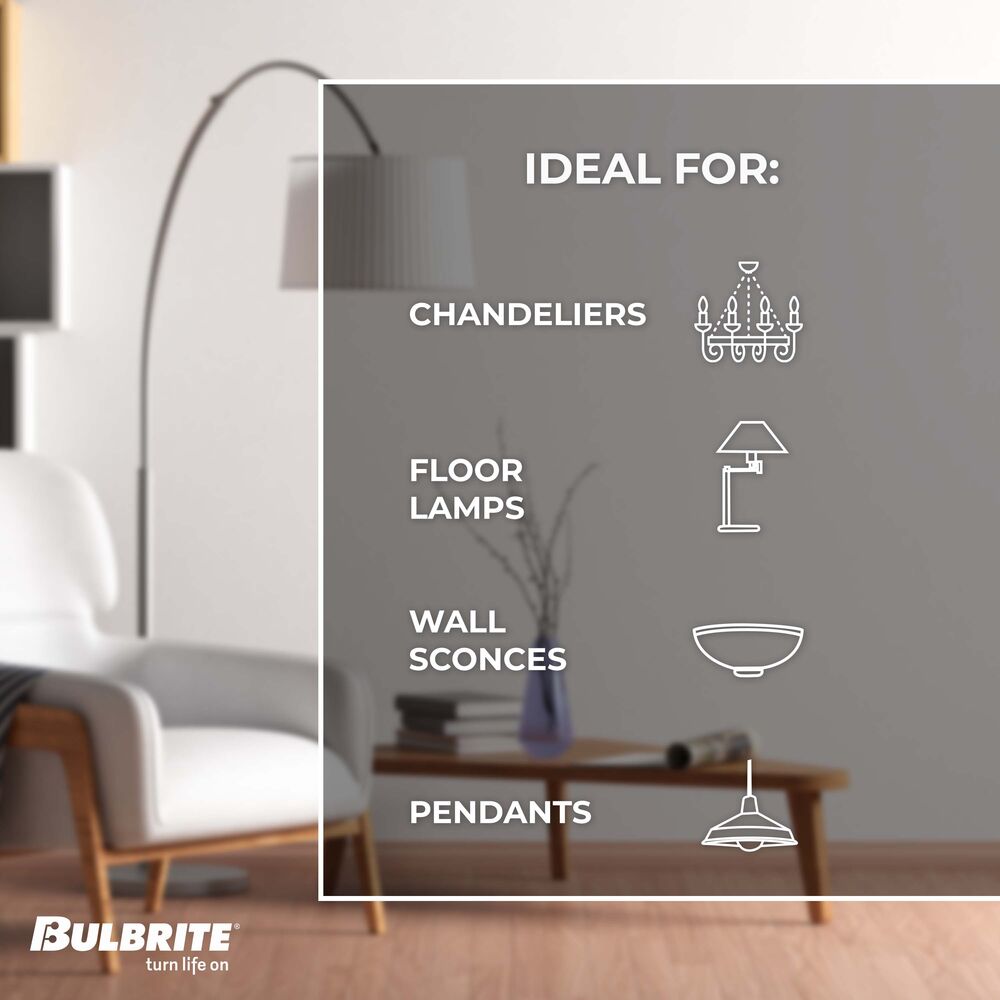 776732 - Filaments Dimmable T9 Clear Medium Base LED Light Bulb - 5 Watt - 3000K - 4 Pack