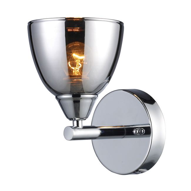 ELK Lighting 10070/1 - Reflections 5" Wide 1-Light Wall Lamp in Polished Chrome with Chrome-plated G