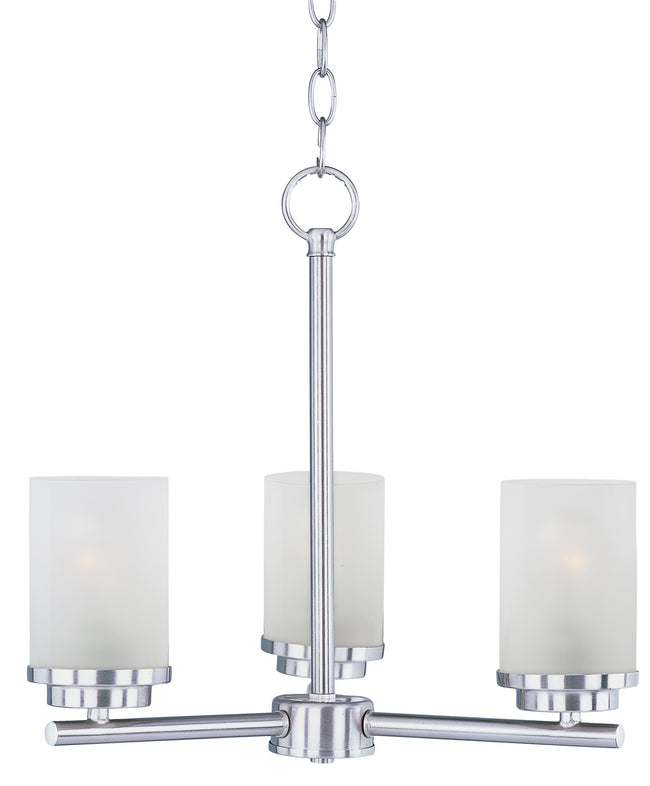 10203FTSN - 3 Light Corona 17" Chandelier - Satin Nickel